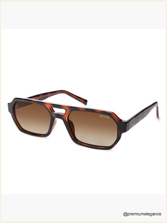 Trendy TR90 Polarized Aviator Sunglasses Retro Rectangle Shades Unisex main image 5